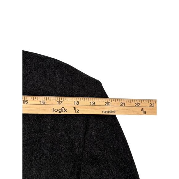 Vintage Nino Cerutti Signature 100% Wool Double Breasted Men’s Coat Gray Size 38 - Picture 7 of 14